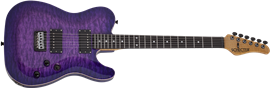 Schecter DIAMOND SERIES PT Classic Purple Burst 6-String Electric Guitar 